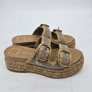 Dolce Vita Platform Chunky Neutral Sandals Womens Size 7.5